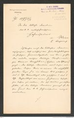 k.k. naturhistorisches Hofmuseum, Intendanzakten 1885-1896 (Hauer), Aktenzahl Z.410.a/1891, Seite 1